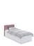 Polsterēta Gulta 90x200 White Pink