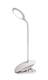 Galda lampa Clip Balta