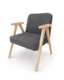 Krēsls Helsinki Oak Anthracite Cloud 97