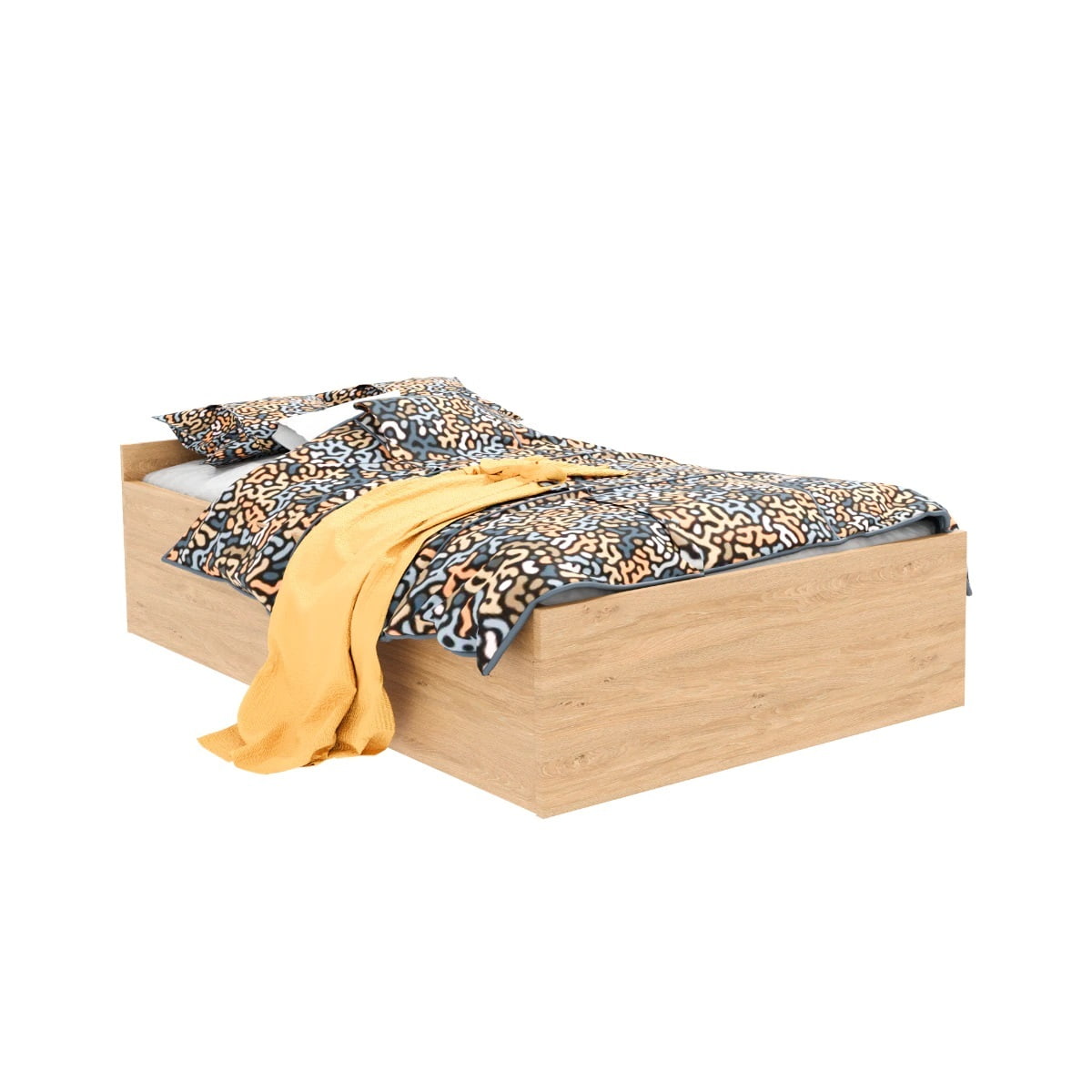 Gulta Wake Up 120 Balta/Ozola krāsā