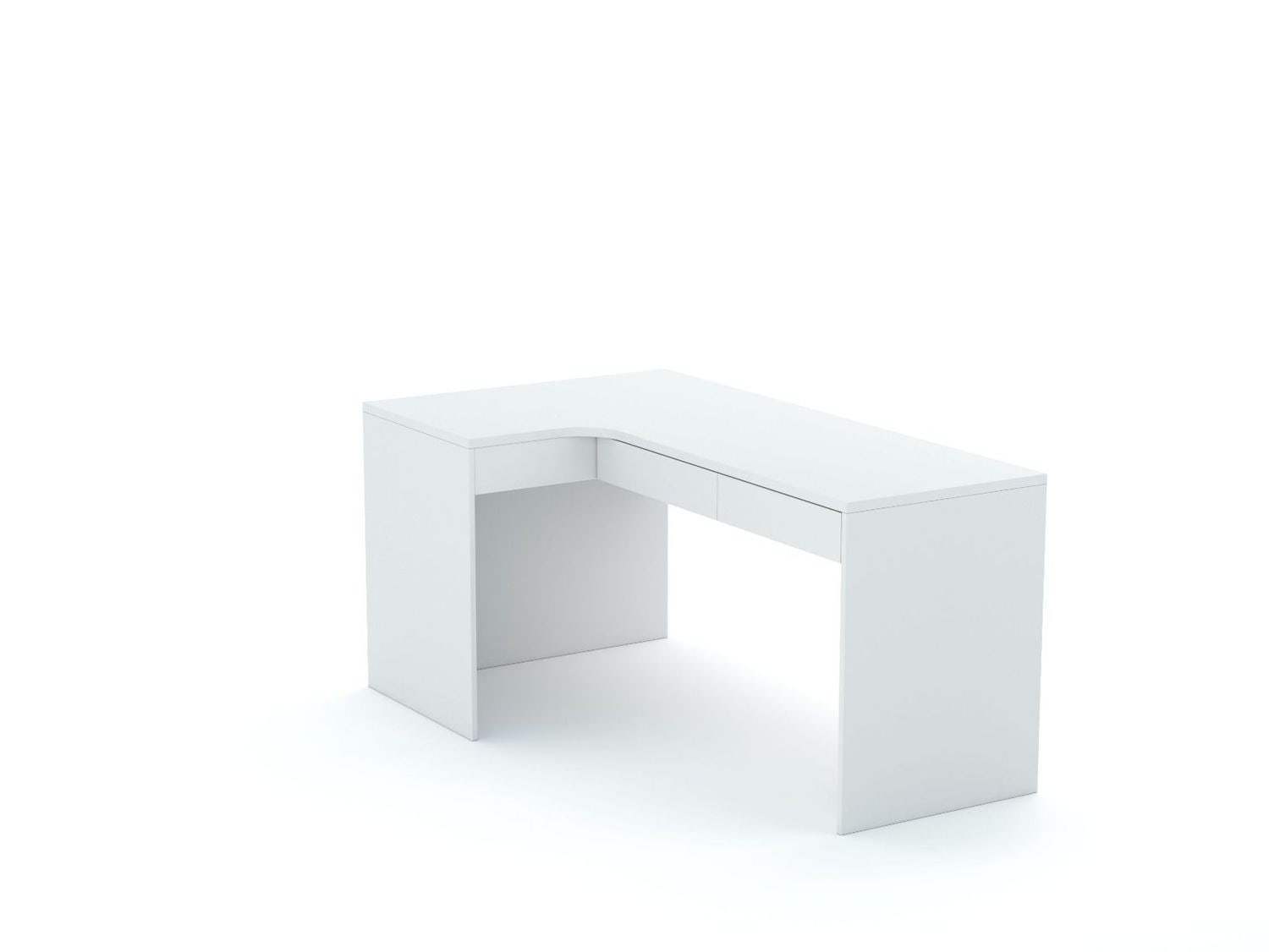 Stūra rakstāmgalds B58 145x95 L kreisais | White