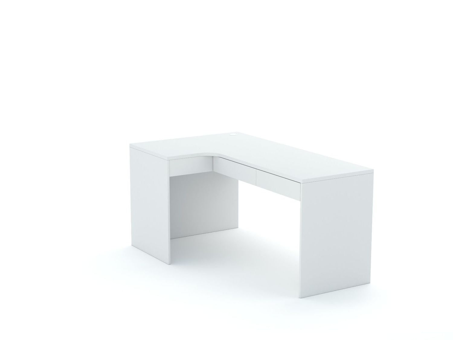 Stūra rakstāmgalds B58 165x95 L kreisais | White