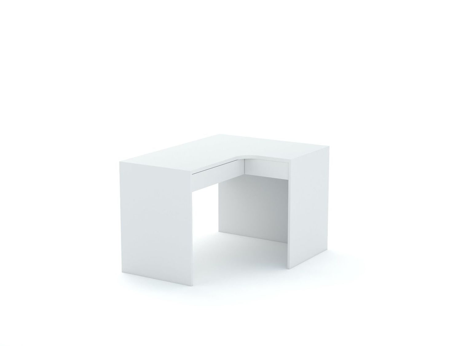 Stūra rakstāmgalds B58 125x95 R labais | White