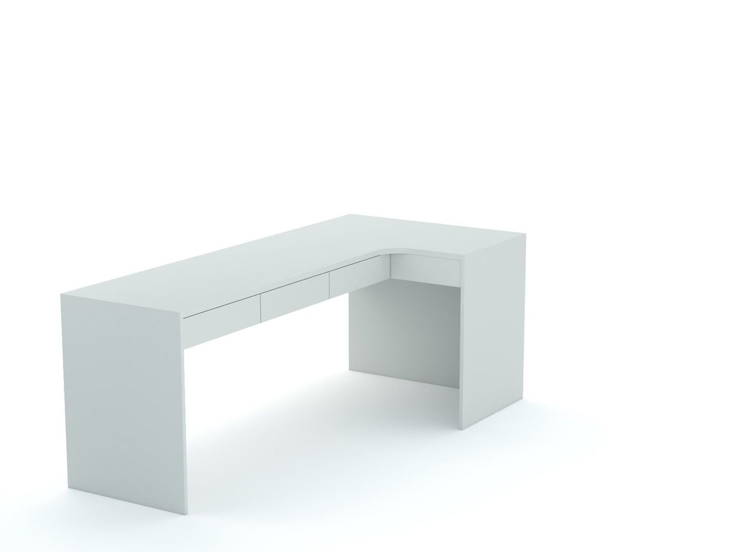 Stūra rakstāmgalds B58 205x95 R labais | Stone