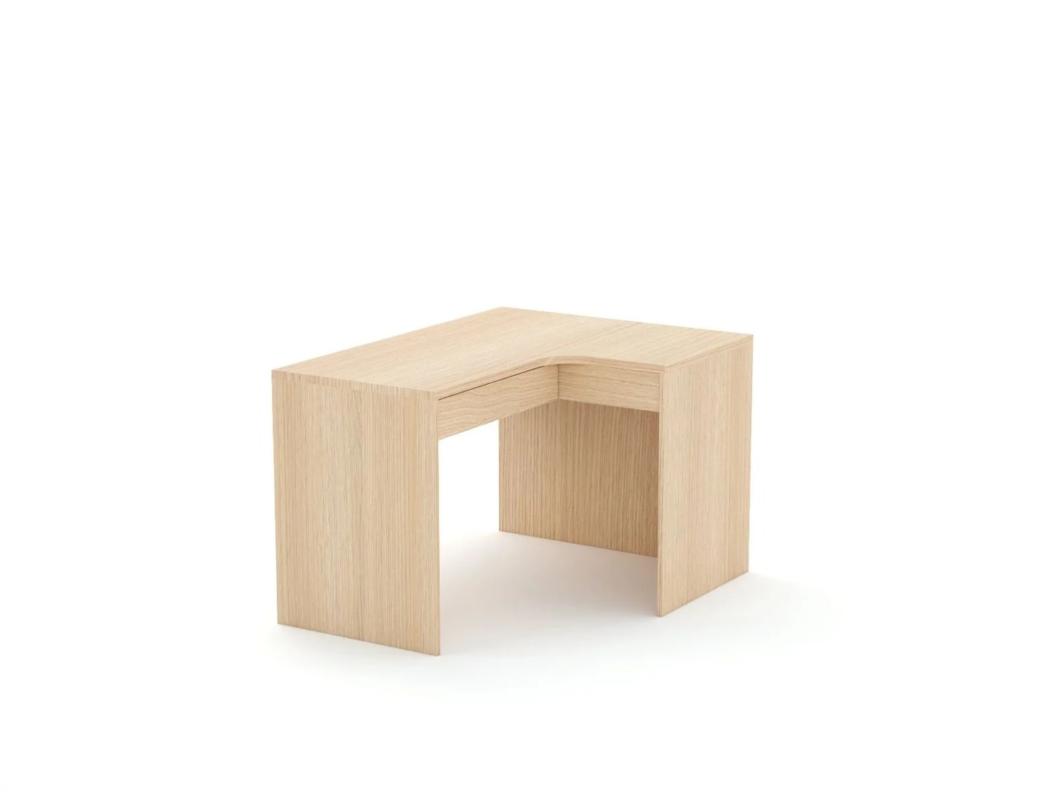 Stūra rakstāmgalds B58 125x95 R labais | Oak Lindberg