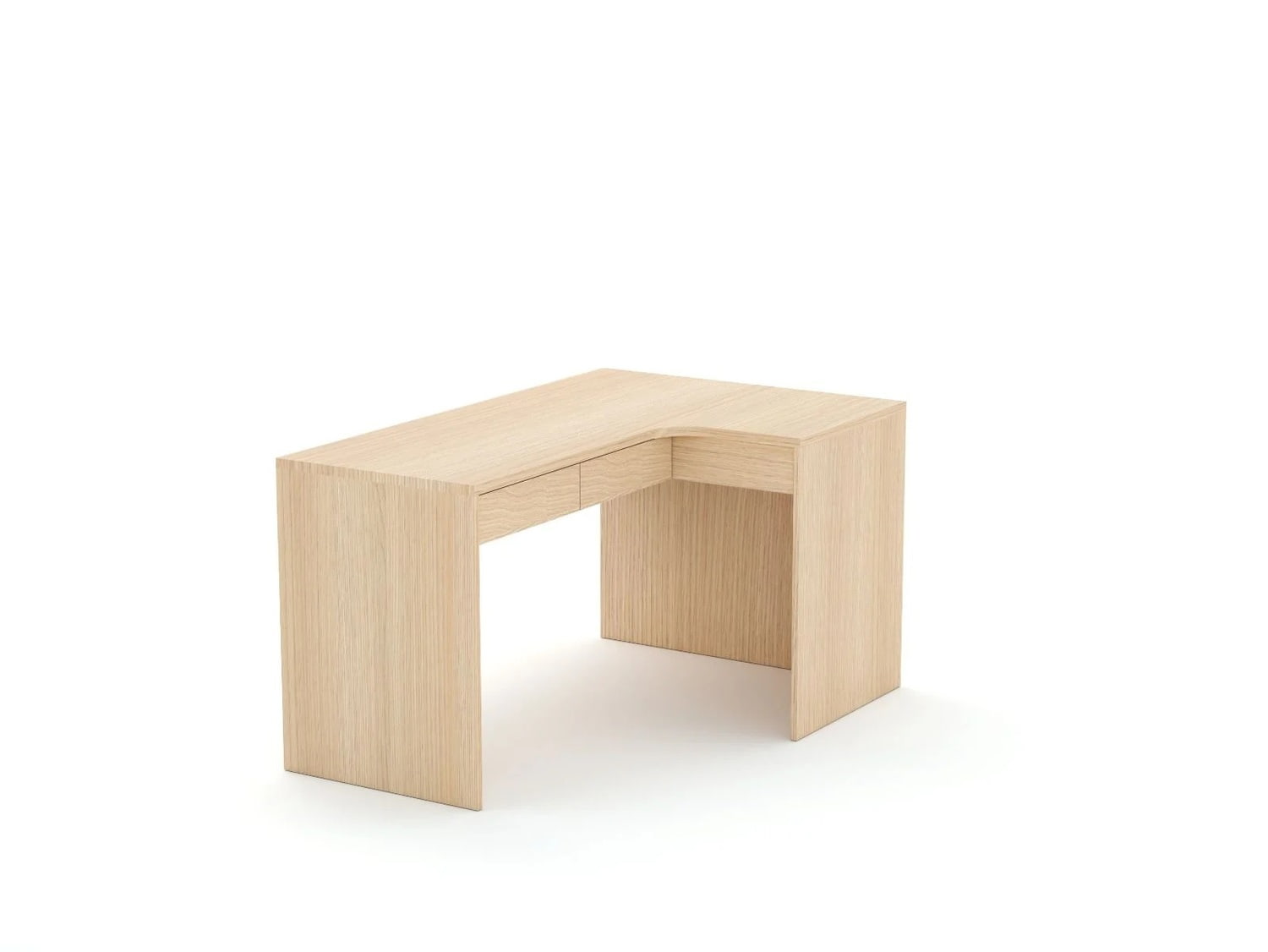 Stūra rakstāmgalds B58 145x95 R labais | Oak Lindberg