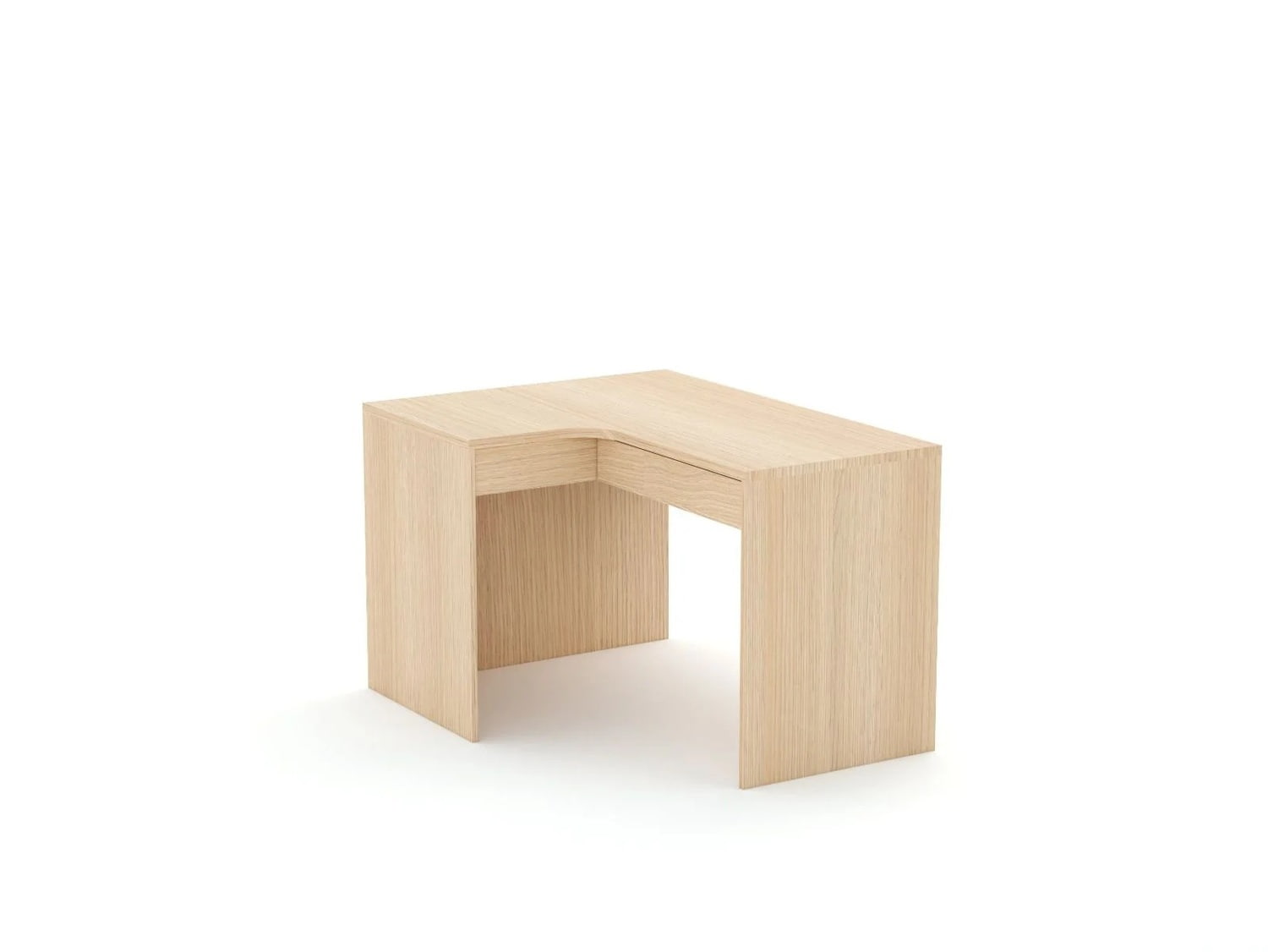 Stūra rakstāmgalds B58 125x95 L kreisais | Oak Lindberg