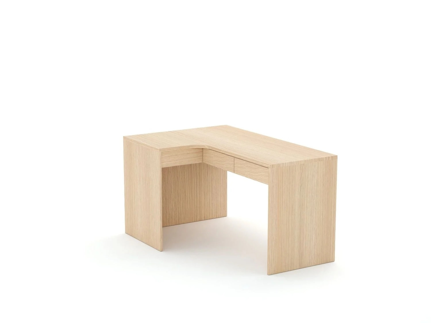 Stūra rakstāmgalds B58 145x95 L kreisais | Oak Lindberg
