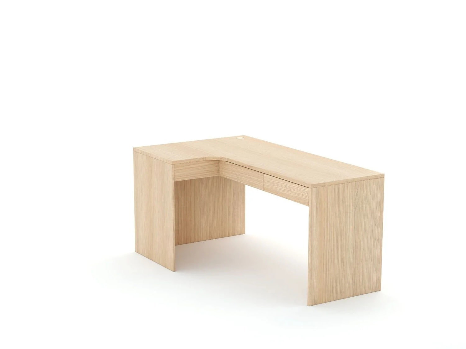 Stūra rakstāmgalds B58 165x95 L kreisais | Oak Lindberg