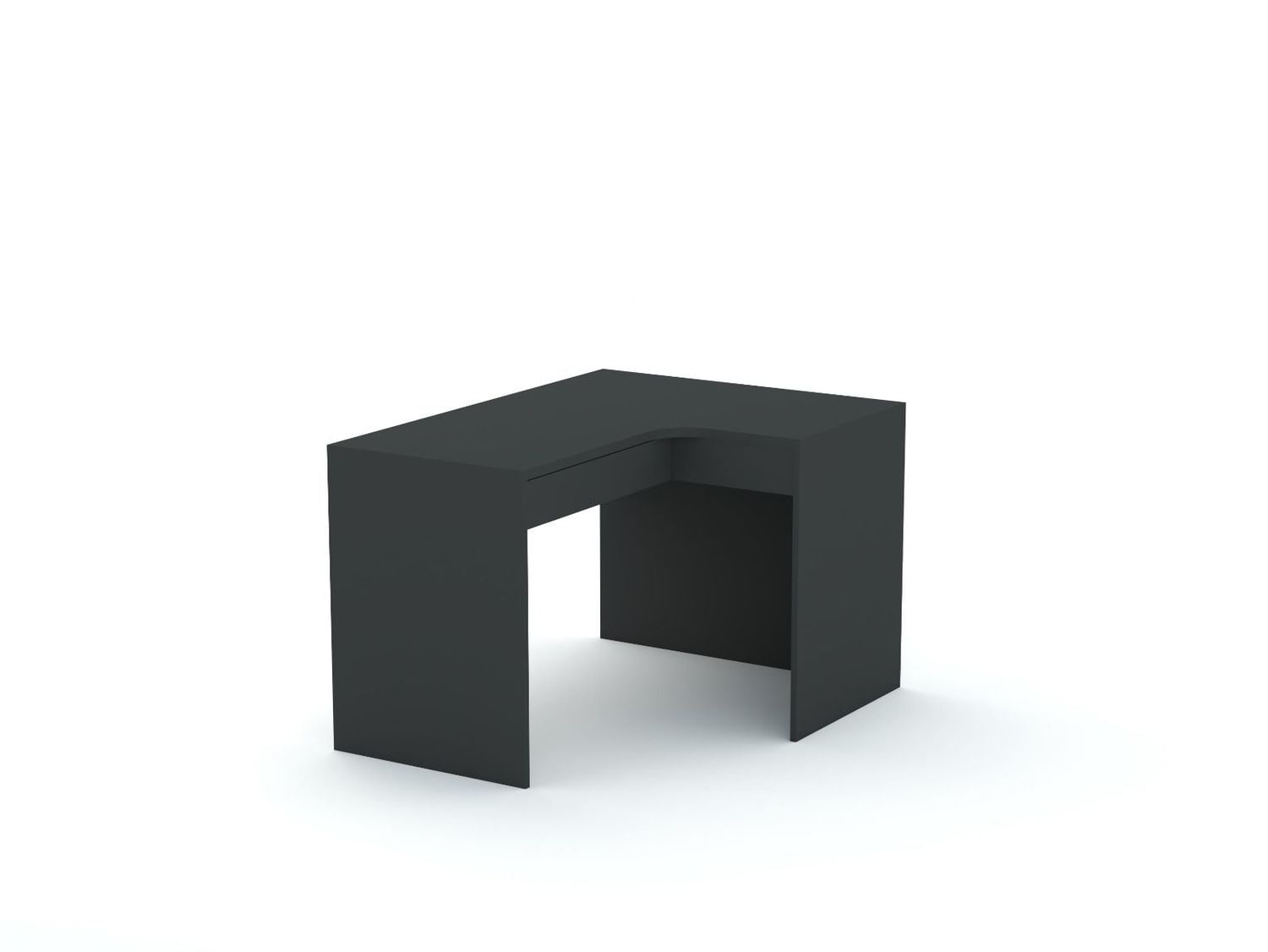 Stūra rakstāmgalds B58 125x95 R labais | Anthracite