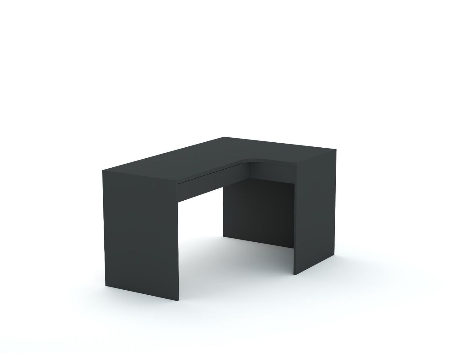 Stūra rakstāmgalds B58 145x95 R labais | Anthracite