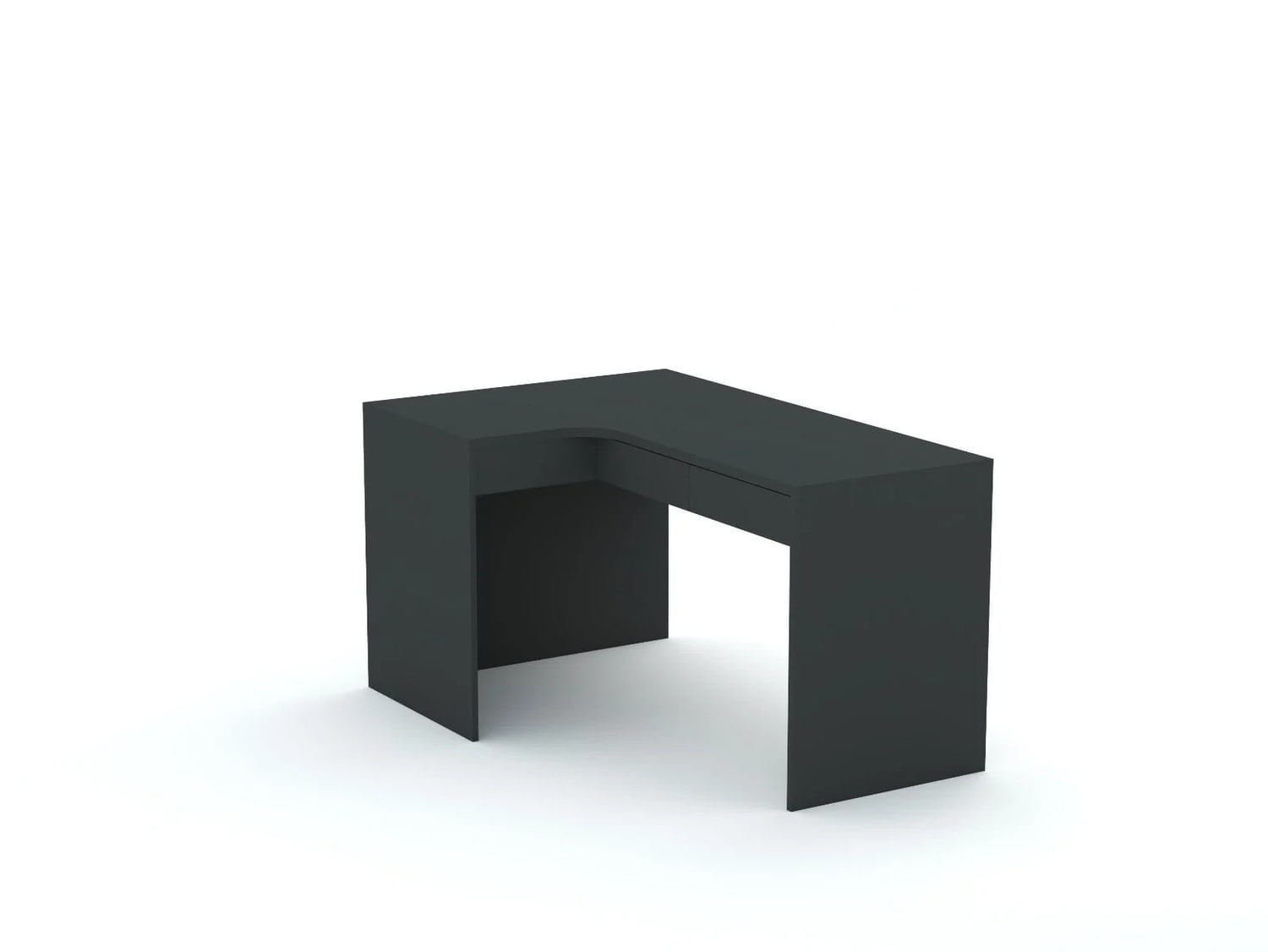 Stūra rakstāmgalds B58 145x95 L kreisais | Anthracite