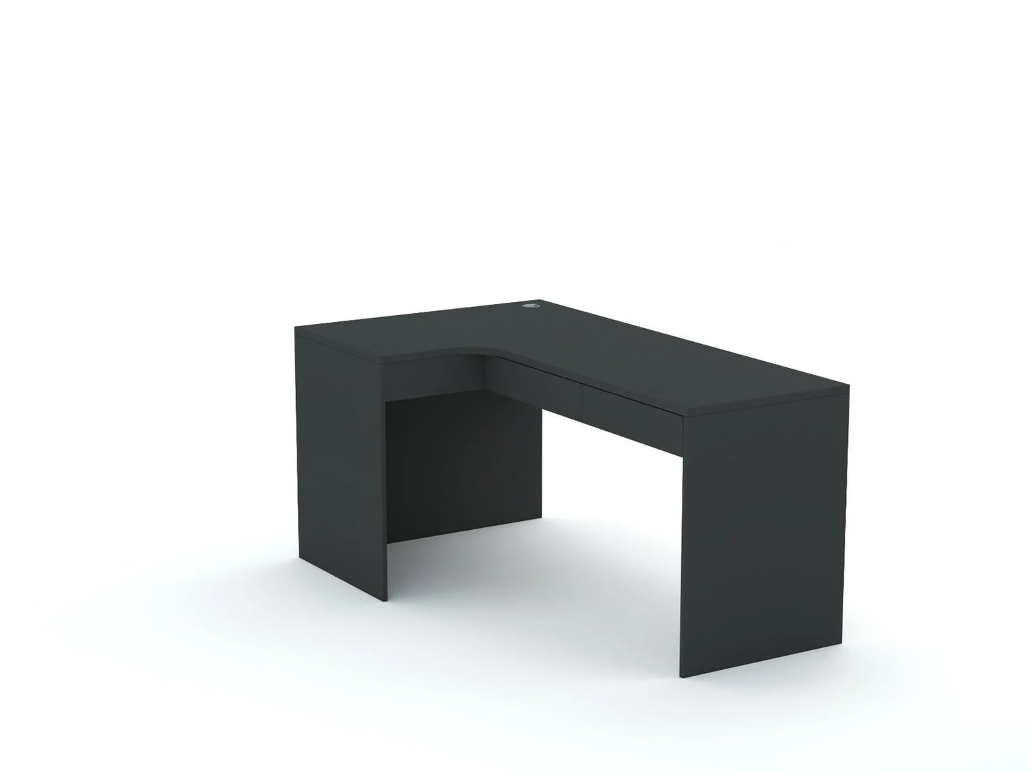 Stūra rakstāmgalds B58 165x95 L kreisais | Anthracite