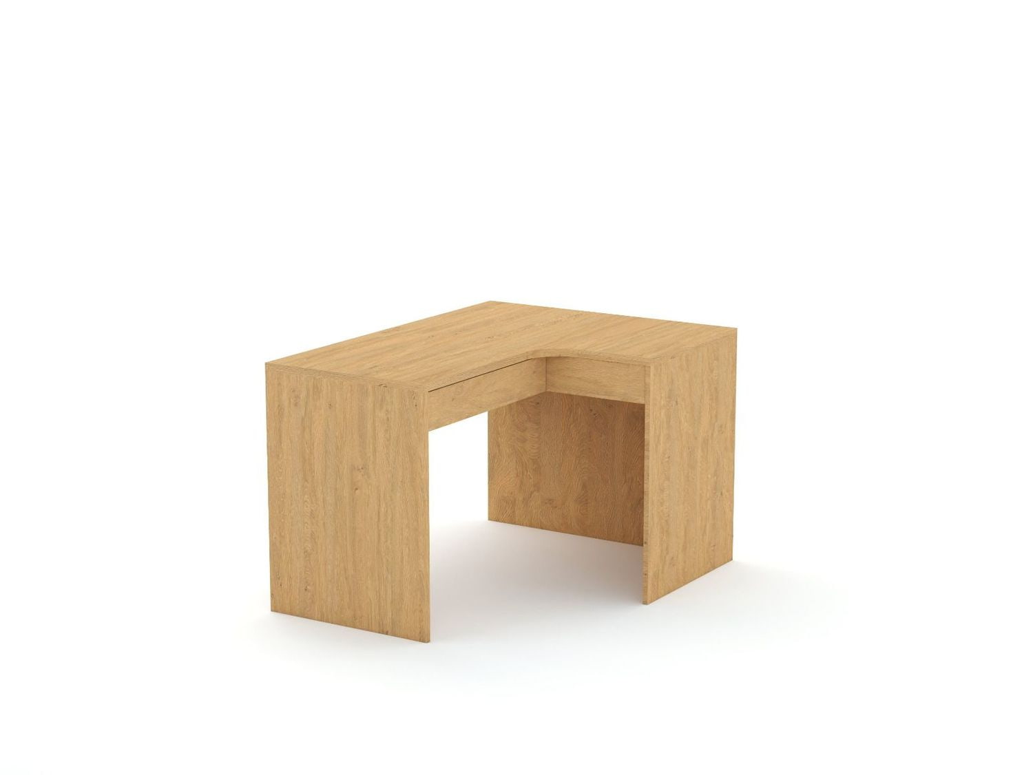 Stūra rakstāmgalds B58 125x95 R labais | Oak