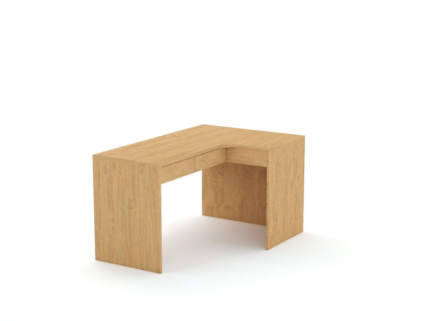 Stūra rakstāmgalds B58 145x95 R labais | Oak