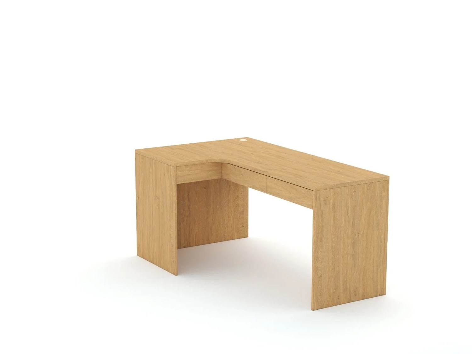 Stūra rakstāmgalds B58 165x95 L kreisais | Oak