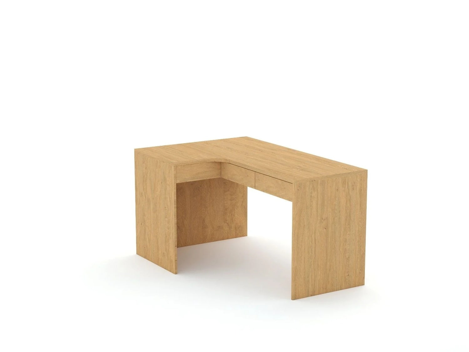 Stūra rakstāmgalds B58 145x95 L kreisais | Oak