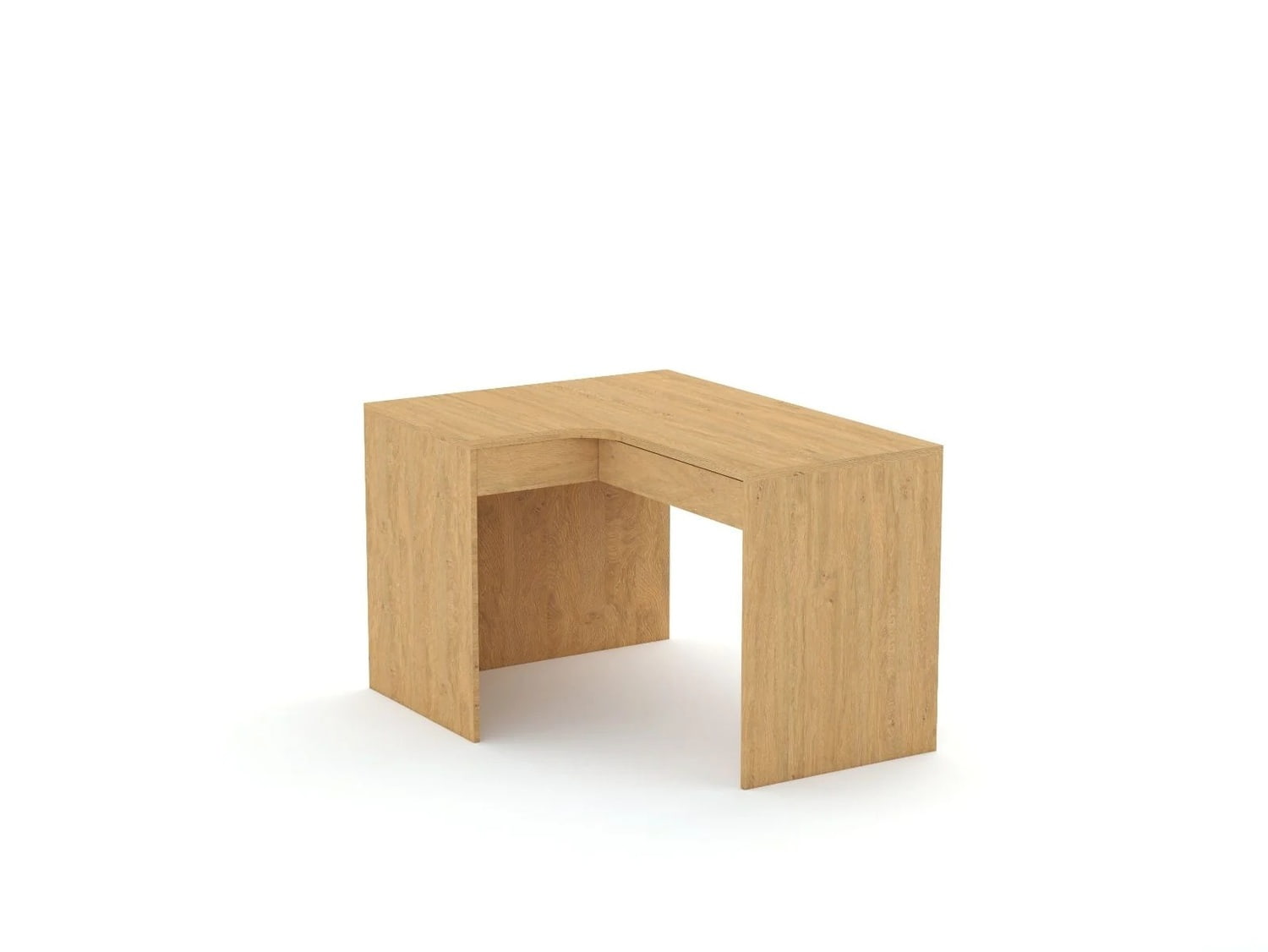 Stūra rakstāmgalds B58 125x95 L kreisais | Oak