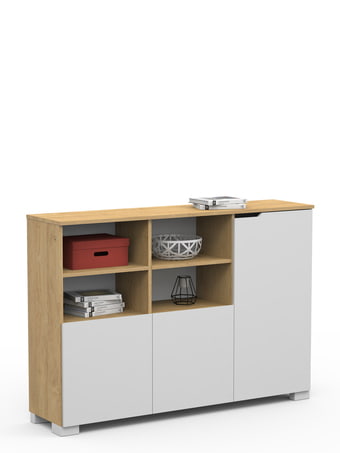 Grāmatu plaukts 150 zemais UNI Oak