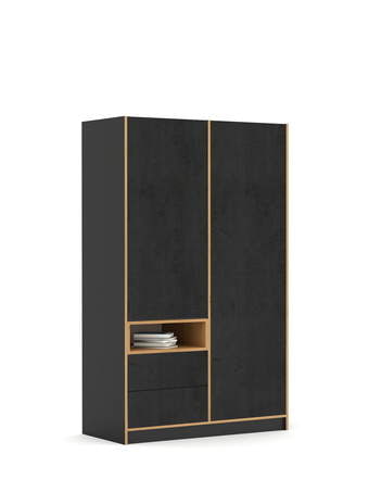 Skapis 120-2-60/200 Concrete Oak