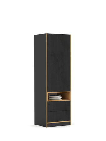 Skapis 60-2-60L/200 Concrete Oak