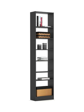 Grāmatu plaukts 240 Tumši Pelēks