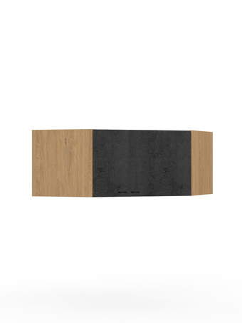 Antresols stūra skapim Concrete Oak