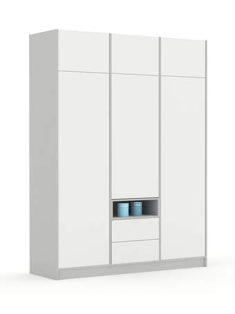 Skapis 180-2-60/240 White Grey