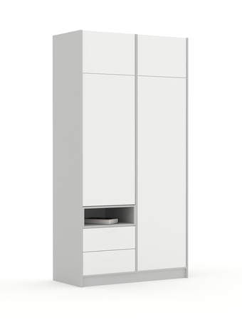 Skapis 120-2-60/240 White Grey