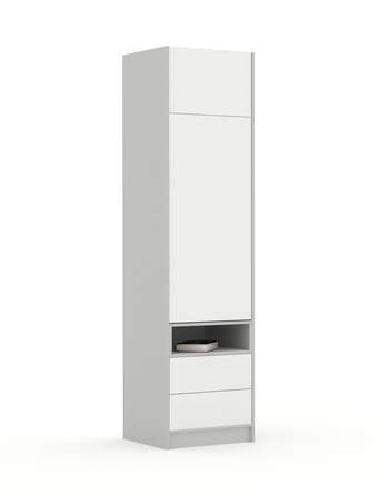 Skapis 60-2-60L/240 White Grey