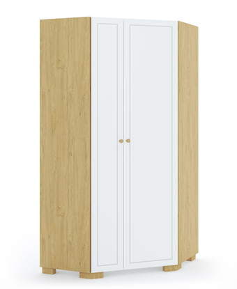 Stūra skapis Frame Oak White