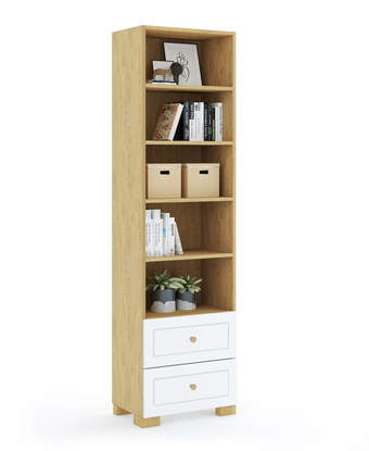 Grāmatu plaukts 55 Frame Oak White