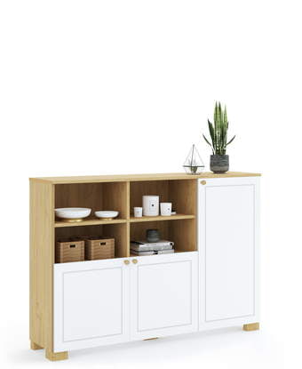 Grāmatu plaukts 150 zemais Frame Oak White