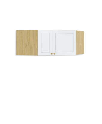 Antresols stūra skapim Frame Oak White