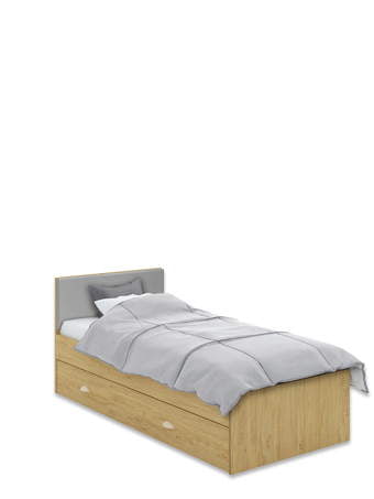 Gulta 90x200 S Oak Stone