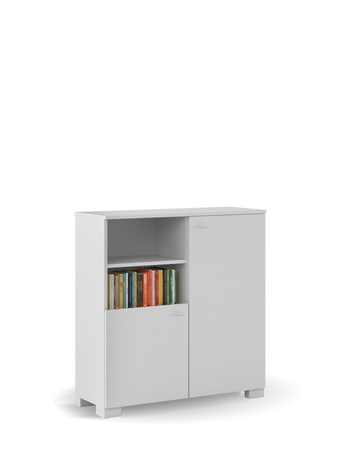 Grāmatu plaukts 100 zemais UNI White