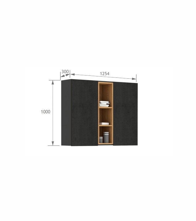 Szafka 1250-30 Concrete Oak