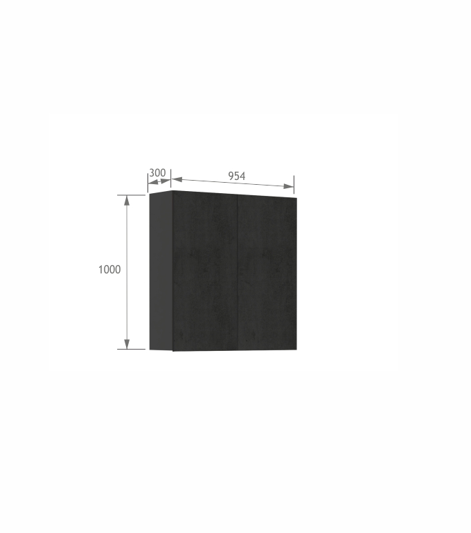Szafka 950-30 Concrete Oak