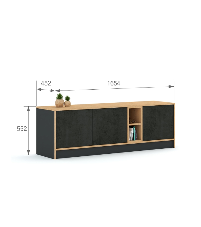TV skapītis 165 Mode Concrete Oak
