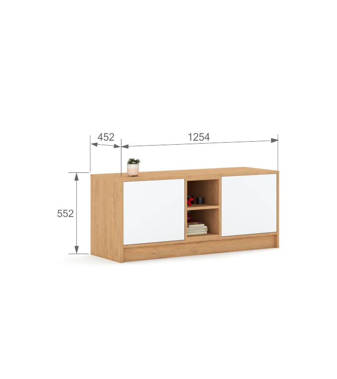TV skapītis 125 Mode White Oak TV skapītis 125 Mode White Oak